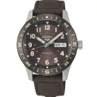 Seiko 5 Sports Field New Design orologio da uomo HDB009K1, quadrante marrone, cinturino in pelle marrone