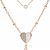 Fossil Flutter Hearts femmina collana JF03648791