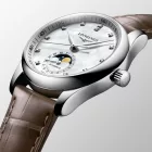 Longines Master Collection orologio da donna L2.409.4.87.4, cinturino in pelle grigio