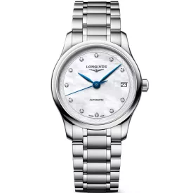 Longines Master Collection orologio da donna L2.450.4.87.6, cinturino in acciaio inossidabile argento