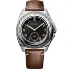 Longines Pilot Majetek orologio da uomo L2.838.4.53.0, quadrante nero, cinturino in pelle marrone