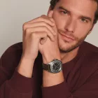 Longines Pilot Majetek orologio da uomo L2.838.4.53.0, quadrante nero, cinturino in pelle marrone