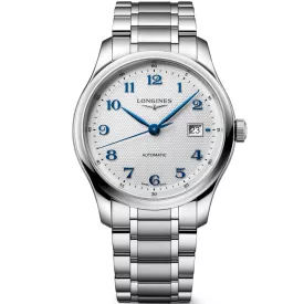 Longines Master Collection orologio da uomo L2.950.4.73.6, quadrante argento, cinturino in acciaio inossidabile argento