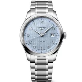 Longines Master Collection orologio da uomo L2.950.4.99.6, quadrante blu, cinturino in acciaio inossidabile argento