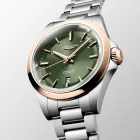 Longines Conquest orologio da donna L3.320.5.02.6, quadrante verde, cinturino in acciaio inossidabile argento