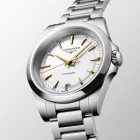 Longines Conquest orologio da donna L3.460.4.12.6, quadrante bianco, cinturino in acciaio inossidabile argento
