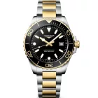 Longines HydroConquest orologio da uomo L3.769.3.56.7, quadrante nero, cinturino in acciaio inossidabile argento