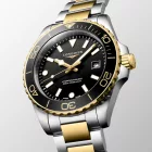 Longines HydroConquest orologio da uomo L3.769.3.56.7, quadrante nero, cinturino in acciaio inossidabile argento