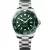 Longines HydroConquest orologio da uomo L3.769.4.06.6, quadrante verde, cinturino in acciaio inossidabile argento