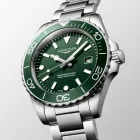 Longines HydroConquest orologio da uomo L3.769.4.06.6, quadrante verde, cinturino in acciaio inossidabile argento