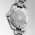 Longines HydroConquest orologio da uomo L3.769.4.56.6, quadrante nero, cinturino in acciaio inossidabile argento