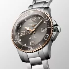 Longines HydroConquest orologio da uomo L3.780.3.78.6, quadrante grigio, cinturino in acciaio inossidabile argento