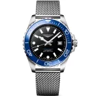 Longines HydroConquest orologio da uomo L3.788.4.90.6, quadrante nero, cinturino in acciaio inossidabile argento