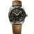 Longines Spirit Zulu Time orologio da uomo L3.802.4.63.2, quadrante verde, cinturino in pelle marrone