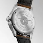 Longines Spirit Zulu Time orologio da uomo L3.802.4.63.2, quadrante verde, cinturino in pelle marrone