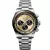 Longines Conquest Chronograph orologio da uomo L3.835.4.32.6, quadrante oro, cinturino in acciaio inossidabile argento