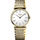 Longines La Grande Classique orologio da donna L4.512.2.11.7, quadrante bianco, cinturino in acciaio inossidabile oro