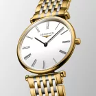 Longines La Grande Classique orologio da donna L4.512.2.11.7, quadrante bianco, cinturino in acciaio inossidabile oro