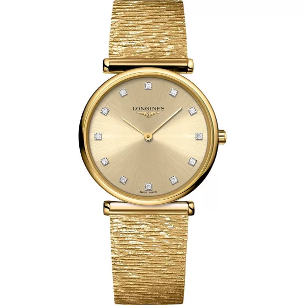 Longines La Grande Classique orologio da donna L4.512.2.33.8, cinturino in acciaio inossidabile oro