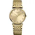 Longines La Grande Classique orologio da donna L4.512.2.37.8, cinturino in acciaio inossidabile oro