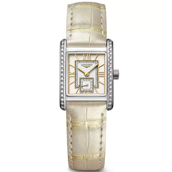 Longines Mini DolceVita orologio da donna L5.200.0.79.2, cinturino in pelle