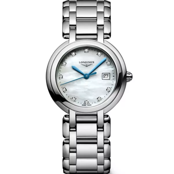 Longines Primaluna orologio da donna L8.120.4.87.6, cinturino in acciaio inossidabile argento