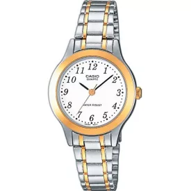 Casio Collection orologio da donna LTP-1263PG-7BEG, quadrante bianco, cinturino in acciaio inossidabile argento
