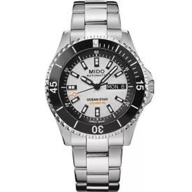 Mido Ocean Star 200 orologio da uomo M026.930.11.011.00, quadrante argento, cinturino in acciaio inossidabile argento
