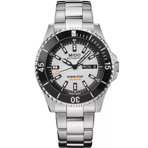 Mido Ocean Star 200 orologio da uomo M026.930.11.011.00, quadrante argento, cinturino in acciaio inossidabile argento