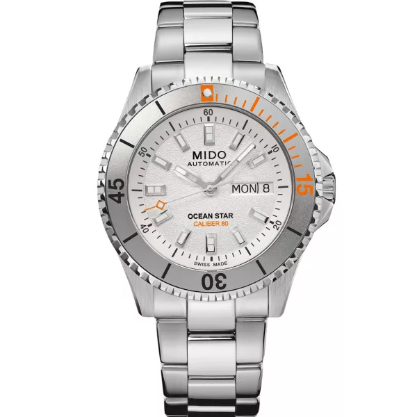 Mido Ocean Star 200 orologio da uomo M026.930.11.031.00, quadrante argento, cinturino in acciaio inossidabile argento