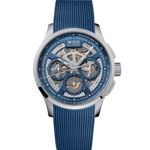Mido Multifort Skeleton Chronograph orologio da uomo M038.662.17.040.00
