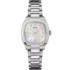 Mido Multifort TV 28 Quartz orologio da donna M049.110.11.116.00, cinturino in acciaio inossidabile argento