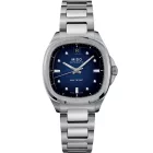 Mido Multifort TV 35 orologio da donna M049.307.11.041.00, quadrante blu, cinturino in acciaio inossidabile argento