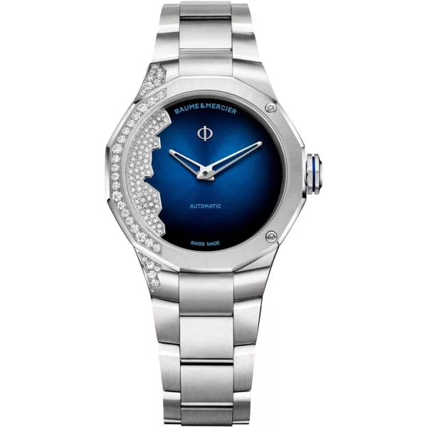 Baume & Mercier Riviera orologio da donna M0A10677, cinturino in acciaio inossidabile argento