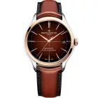 Baume & Mercier Clifton Baumatic orologio da uomo M0A10713, quadrante marrone, cinturino in pelle marrone