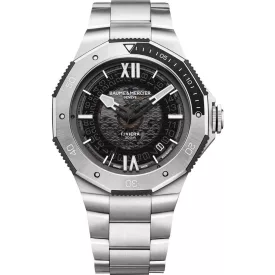 Baume & Mercier Riviera Azur Baumatic orologio da uomo M0A10717, cinturino in acciaio inossidabile argento