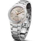 Baume & Mercier Riviera orologio da donna M0A10730, quadrante beige, cinturino in acciaio inossidabile argento