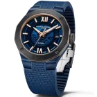 Baume & Mercier Riviera Baumatic orologio da uomo M0A10769, quadrante blu, cinturino in silicone blu
