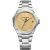 Baume & Mercier Riviera Baumatic orologio da uomo M0A10822, quadrante oro, cinturino in acciaio inossidabile argento
