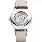 Baume & Mercier Classima orologio da uomo M0A10853, quadrante argento, cinturino in pelle marrone