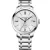 Baume & Mercier Classima orologio da uomo M0A10854, quadrante argento, cinturino in acciaio inossidabile argento