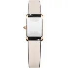Baume & Mercier Hampton orologio da donna M0A10861, quadrante argento, cinturino in pelle nero