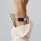 Baume & Mercier Hampton orologio da donna M0A10862, quadrante nero, cinturino in acciaio inossidabile argento