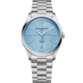 Baume & Mercier Clifton Limited Edition orologio da uomo M0A10870, quadrante blu, cinturino in acciaio inossidabile argento