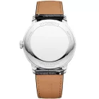 Baume & Mercier Classima orologio da uomo M0A10874, quadrante bianco, cinturino in pelle nero