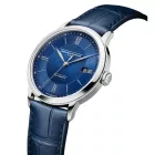 Baume & Mercier Classima orologio da uomo M0A10879, quadrante blu, cinturino in pelle blu