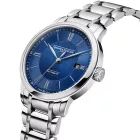 Baume & Mercier Classima orologio da uomo M0A10880, quadrante blu, cinturino in acciaio inossidabile argento