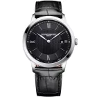 Baume & Mercier Classima orologio da uomo M0A10881, quadrante nero, cinturino in pelle nero