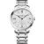 Baume & Mercier Classima orologio da uomo M0A10883, quadrante argento, cinturino in acciaio inossidabile argento
