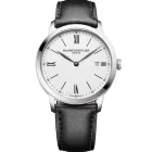 Baume & Mercier Classima orologio da uomo M0A10884, quadrante bianco, cinturino in pelle nero